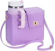 Orgonite Portable Shoulder Bag for Stanley Sports Shoulder Bags, Stanley Cup Bag Water Bottles Carry Bag for Stanley Cup Accessories, A04 Purple