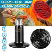 75-200W Reptile Ceramic Heat Infrared Lamp Snake Chicken Brooder Emitter Light