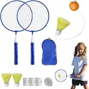 Badminton Training Device, Automatic Rebound Shuttlecock, 44x22.5cm/17.32x8.86 Inches Portable Single Player Practice Aid, Training Tool for Beginners Abs + Aluminum Alloy