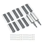 6Pcs Magnetic Push Latches, Zinc Alloy Push Open Door Push Release Latch, Silver