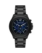 Michael Kors Sage Chronograph Black Stainless Steel Watch, 42mm