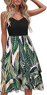[ihot] Vintage Tea Dress 1950's Floral Spring Garden Retro Swing Prom Party Cocktail Dress for Women