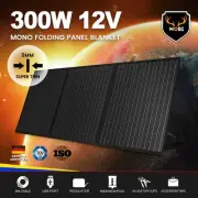 MOBI 300W Solar Blanket Mono 12V Folding Solar Panel Kit 2M Cable Standing Leg