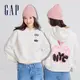 Gap 女裝 Gap x JEREMY VILLE聯名 Logo印花刷毛帽T-象牙白(853242)