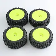 [KingVal] 4PCS Off-Road Wheel Tires Hex Hub 12mm Compatible with WLtoys 144001 144002 124008 124018 124019 124016 124017 RC Car