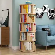 5-Tier Rotating Display Shelf Oak Modern AU Stock Fast Post