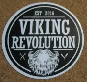 Viking Revolution Beard Balm Sticker Logo Advertising NEW