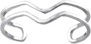 [JewelryWeb] 925 Sterling Silver Womens Fashion Adjustable Toe Ring Jewelry Gifts for Women - Ring Size Options Range: L to R