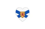 Patch Badge Patch Printed Thermoadhesive Flag Heart Canada New Scotland