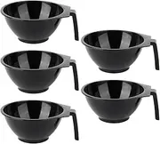 Hair Dye Mixing Bowls, Salon Mixer Tool, 5.98x2.36in Stackable Non Slip Design, Portable Material, Coloring Tint Accessory for Professionals, Beginners, Hair Enthusiasts, Stylists