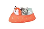 Manhattan Toy Camp Acorn Canoe Buddies Soft Stuffed Animal Baby Toy Orange 9" x 4" x 5"
