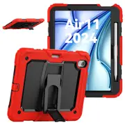 MCC Kids iPad Air 11" 2024 M2 Shockproof Case Cover Stand Apple 6th Gen 6 [Red]