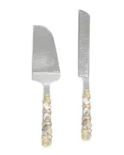 Tiramisu Mother Of Pearl Cake Server Set