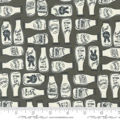 Moda Fabric - Farmstead - Charcoal 20904 16 - Sold by 1/2 Yard
