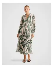 [Forever New] Annabel Button Through Midi Dress in Green