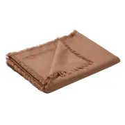 Vintage Design Gypsy Linen Cotton Terracotta Table Runner