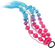 FRCOLOR Rainbow Colored Bubble Hair Extensions Lightweight Ponytail Extension for Versatile Styling for Parties and Cosplay Braided Hair Accessories
