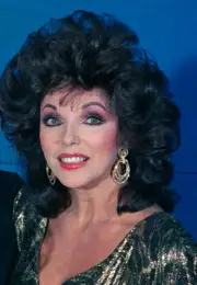 Joan Collins backstage at the Emmy Awards Show September 21 1986 i- Old Photo