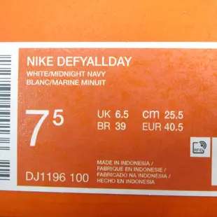 NIKE Defy All Day DJ1196100 男 多功能訓練鞋 健身 白/藍 大尺碼【iSport愛運動】
