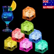 1-48X LED Ice Cube for Bath Toy Flashing Light Up Bar Club Drinking Party Decor