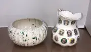 LOT OF(2)Vintage1965 Chadwick-Miller Pitcher with President's Images&Vint Bowl