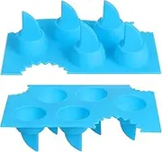 Alipis 2pcs Ice Cube Tray Silicone Mold Sky Maker for Shark Themed Parties for Jellies Chocolates and Muffins Versatile Baking Tools
