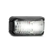 LED Autolamps White Front End Outline Marker Light Black Base 2 LED Lamp Bulk