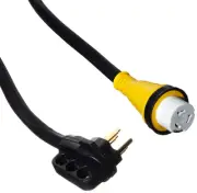 6/3+8/1 25 foot 50 amp RV Power Cord w/Twist Lock Locking Connector