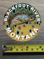 Blackfoot River Sticker Montana Fly Fishing Decal Trout Abel Ross Reels Hatch