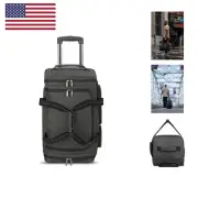Leroy Carry-On Wheeled Duffle Bag, 49L Capacity, Grey, 22 Inch