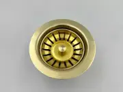 High-Quality Unlacquered Brass Drainer Sink with Removable Basket and Tight-Seal