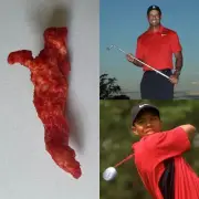 Flaming HotCheeto Shaped Tiger Woods One Of A Kind!