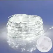 LED Fairy Lights 19 Feet Battery Operated Waterproof 60 Micro LED Cool White