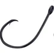 Eagle Claw L197BKU #3/0 20Ct Platinum Black Circle Offset Bait Hooks