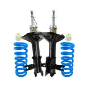 Front Webco Shock Absorbers Lovells Raised Spring for MITSUBISHI MIRAGE CE Hatch