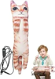 Animal Heating Pad For Cramps - Electric Heating Doll Pillow - 23.6-inch Long Stuffed Doll, Plush Thermal Portable Mat For Teen Girls,