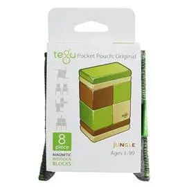 美國 Tegu 無毒安全磁性積木 經典口袋組8件組 - 叢林