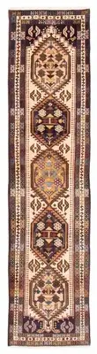 Vintage Hand-knotted Runner Rug 2'3" x 9'2" Traditional Wool Carpet