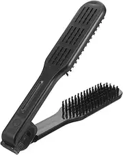 EPIGEIST Hair Straightener Clamp Brush Styling Comb V-shape Bristle for Home and