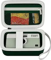 Grapsa Digital Camera Case Compatible with Kodak EKTAR H35 H35N Half Frame Film Camera, Storage Holder Organizer for Kodak Ultra F9 M35 M38 Paper Shoot kamera, 35mm Film Rolls (Box Only) - Dark Green