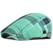 Qianuer Plaid Newsboy Hats Adjustable Ivy Flat Cap Gatsby Cabbie Driving Hat ...