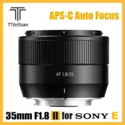 TTArtisan 35mm F1.8 Mark II APS-C Auto Focus Prime Lens for Sony E-mount Cameras