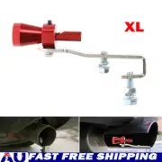 Car Turbo Sound Muffler Exhaust Pipe Oversized Roar Maker Loud Whistle Sound Red