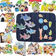 jajoaier Felt Flannel Board Story Set for Toddlers,Felt Pieces with Foldable Classroom Preschool Activities,Storytelling Interactive Book Early Teaching (12 Themes)