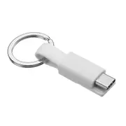 2 Pcs 2A Type C Fast Charging Data Cable 0.39ft/12cm for Xiaomi Mi A2 Pocophone F1 Nokia X6 WHITE COLOR