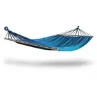 Hammock Spreader Bars Brazilian Style Portable Blue Outdoor Lounger 2-Person