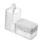 Soap Dispenser and Scrubber Holder Practical Kitchen Washing Soap Dispenser
