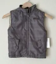 Kenneth Cole Reaction Boys Puffer Vest Size 4T Brown NEW Outerwear