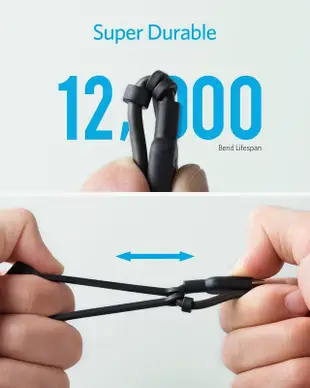 【竭力萊姆】全新美國原裝 Anker PowerLine II 3 in 1 三合一 0.9m 充電傳輸線 Type C