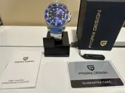 Pagani Design Automatic Watch PD-1661 40mm Diver Blue Oyster